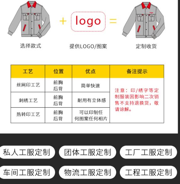 單位上工作服印字一件多少錢(qián)